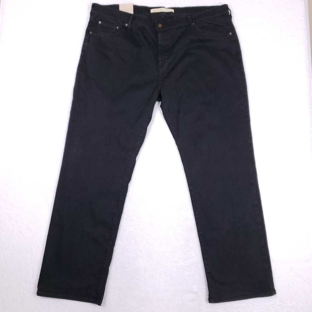 Big Star Union Jeans Regular Straight 42S Black‎ Stretch Denim Classic Fit